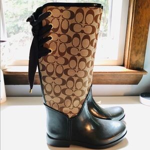 COACH rain boots